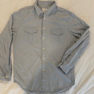 Billy Reid Sky Blue Casual Button Down Shirt